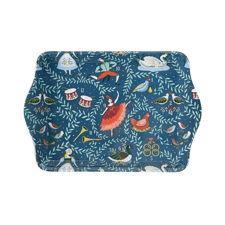 Ulster Weavers 12 Days of Christmas Blue Scatter Tray