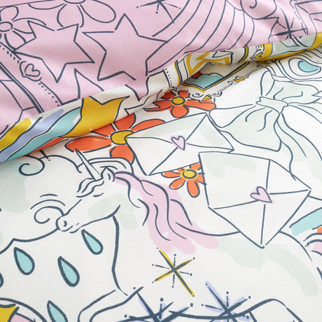 Bedlam Doodle Hobby Multi Duvet Set