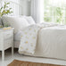 Dreams n Drapes Ditsy Floral Seersucker Yellow Duvet Set