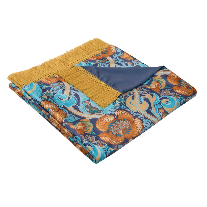 Laurence Llewelyn Bowen Down The Dilly Ochre 130cm x 180cm Throw