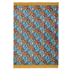 Laurence Llewelyn Bowen Down The Dilly Ochre 130cm x 180cm Throw