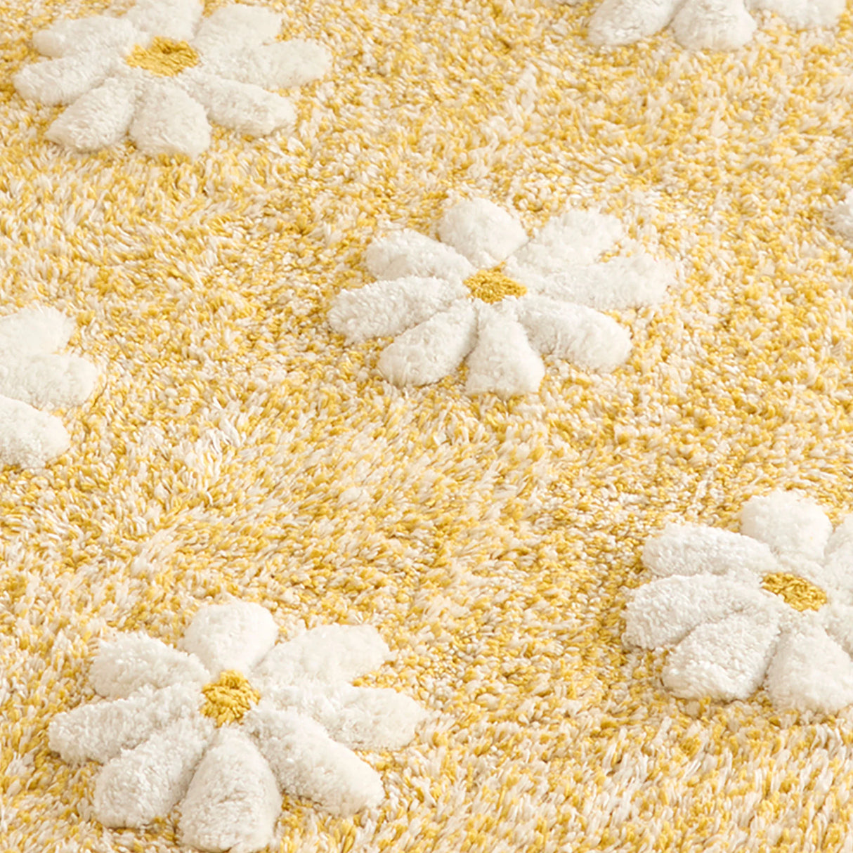 Dreams N Drapes Daisy Floral Ochre 100% Cotton Towels