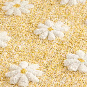 Dreams N Drapes Daisy Floral Ochre 100% Cotton Towels