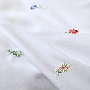 Bluebellgray Daisy Embroidered Multi Duvet Set