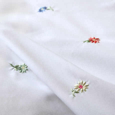 Bluebellgray Daisy Embroidered Multi Duvet Set