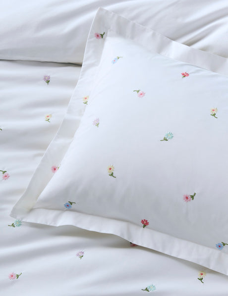 Bluebellgray Daisy Embroidered Multi Duvet Set