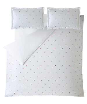 Bluebellgray Daisy Embroidered Multi Duvet Set