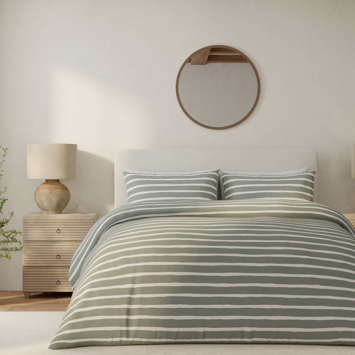 Vantona Everyday Drawn Stripe Duvet Set