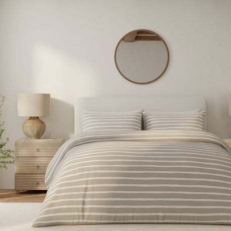 Vantona Everyday Drawn Stripe Duvet Set