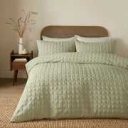 Serene Embossed Grid Duvet Set