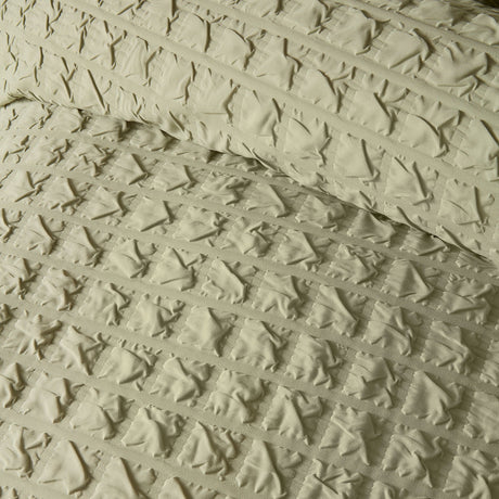 Serene Embossed Grid Duvet Set