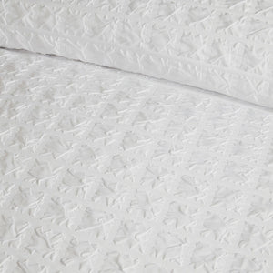Serene Embossed Grid Duvet Set