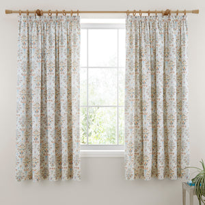 Dreams N Drapes Edena Decorative Floral Natural Duvet Set