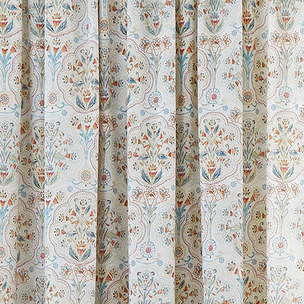 Dreams N Drapes Edena Decorative Floral Natural Duvet Set