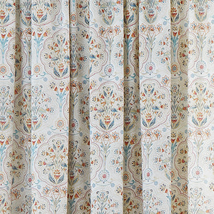 Dreams N Drapes Edena Decorative Floral Natural Duvet Set