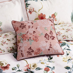 English Heritage Eagle House Square Vintage Pink 50cm x 50cm Fibre Filled Cushion
