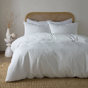 Serene Embossed Geo Duvet Set