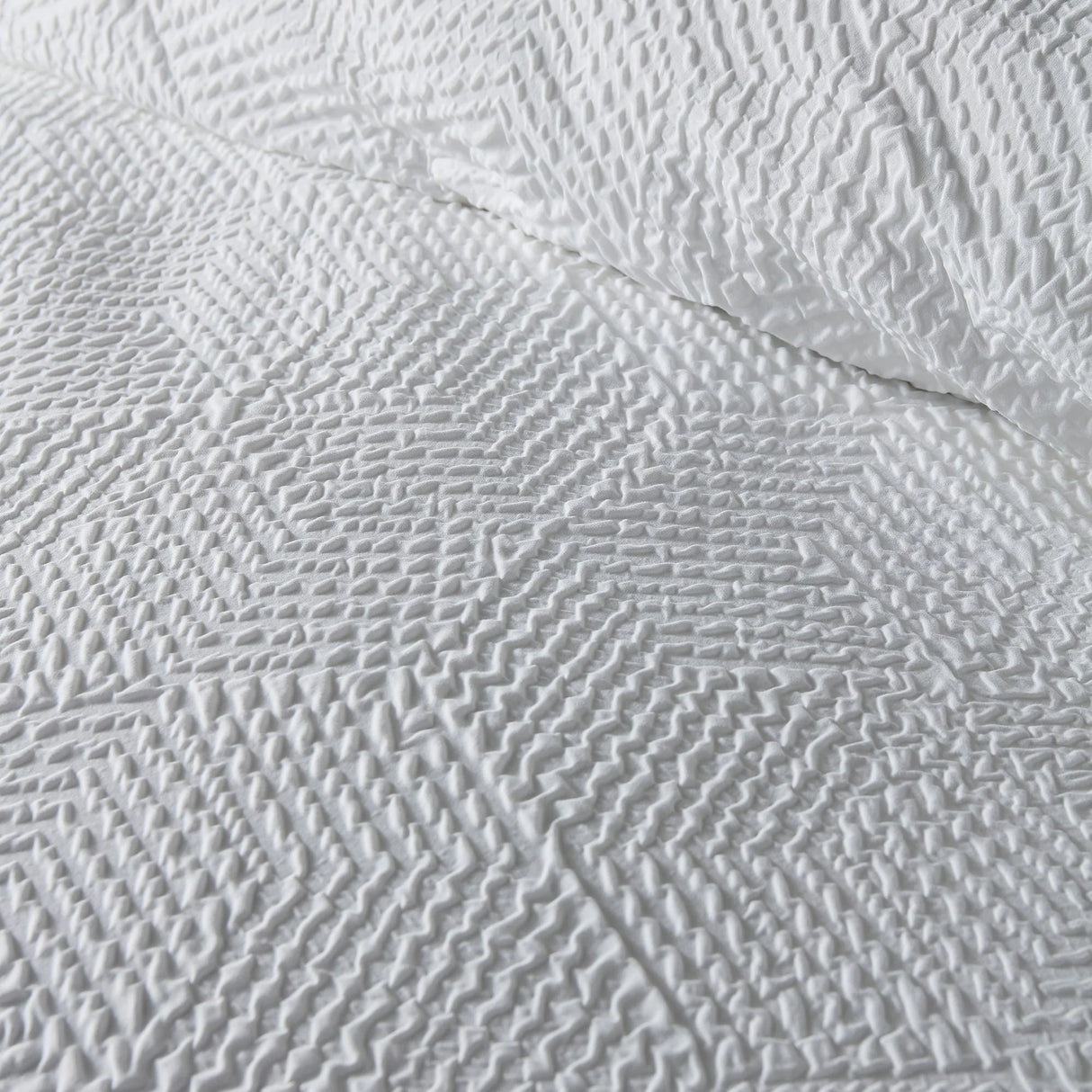 Serene Embossed Geo Duvet Set