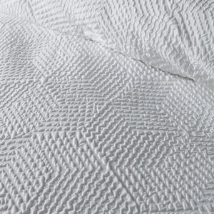 Serene Embossed Geo Duvet Set