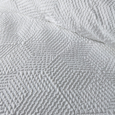 Serene Embossed Geo Duvet Set