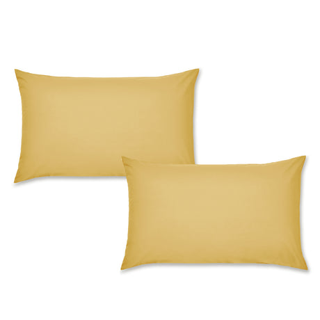 Catherine Lansfield Easy Iron 50% Polyester/50% Combed Cotton 180 Thread Count Percale Ochre Sheets