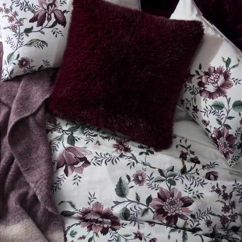 Laura Ashley Heaton Blackberry Purple 58cm x 58cm Feather Filled Cushion