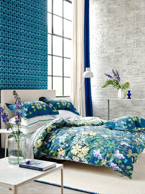 Designers Guild Eleonora Indigo Blue Duvet Set