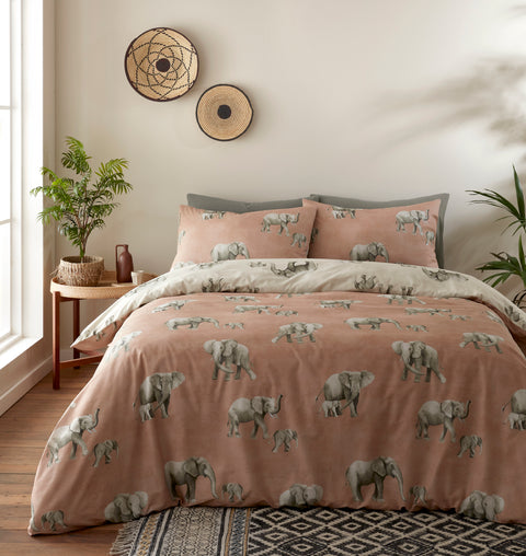 Fusion Bedding Ella The Elephant Natural Duvet Set