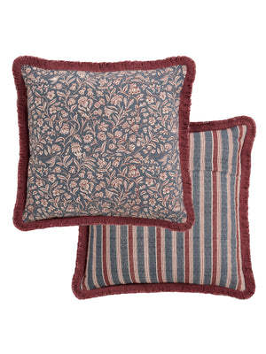 Laura Ashley Elmdon Dark Crimson 50cm x 50cm Microfibre Filled Cushion
