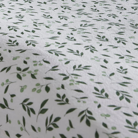 Dreams N Drapes Falling Leaf Green 100% Brushed Cotton Duvet Set