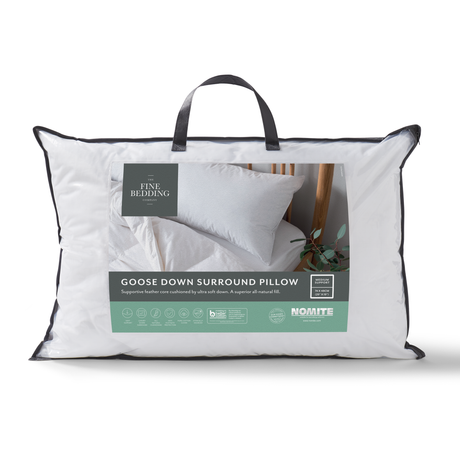 The Fine Bedding Goose Down Surround Pillow