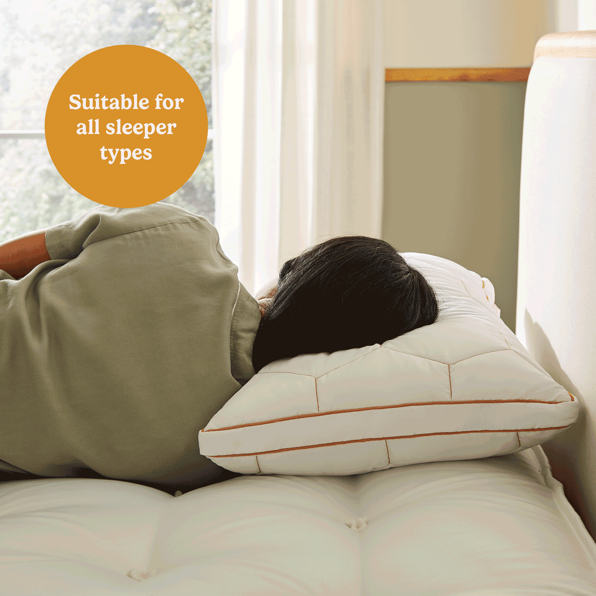 The Fine Bedding Company HoneyFoam Natural Latex Foam Pillow