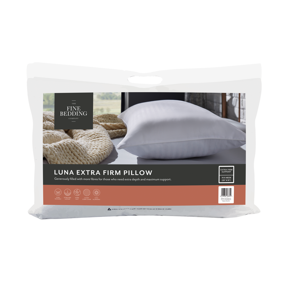 The Fine Bedding Company Luna Extra Firm Pillow