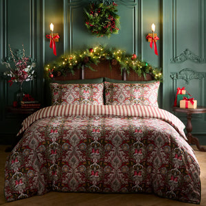 Laurence Llewelyn Bowen Festive Robin Red Duvet Set