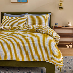 Made Felix Seersucker Duvet Set