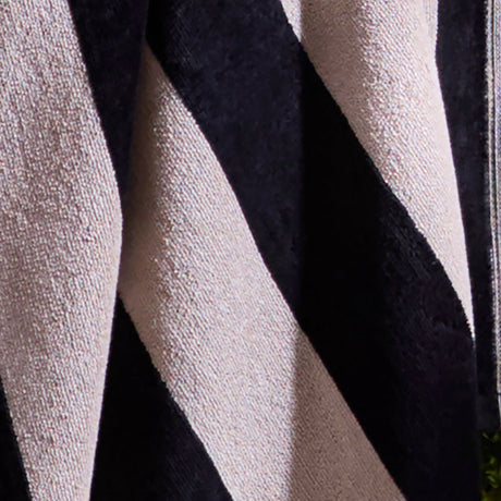 Laurence Llewelyn Bowen Festivo Stripe Black 100% Cotton Towels