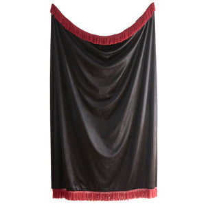Laurence Llewelyn Bowen Festivo Stripe Black 130cm x 180cm Throw