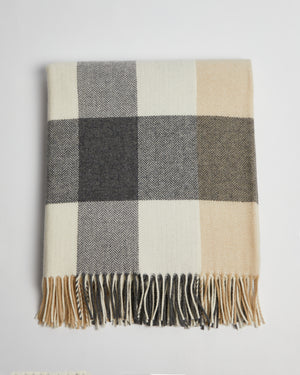 Foxford 3387/B2 Lambswool Classic Check 140cm x 180cm Throw