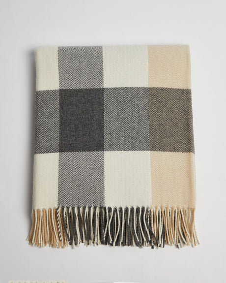 Foxford 3387/B2 Lambswool Classic Check 140cm x 180cm Throw