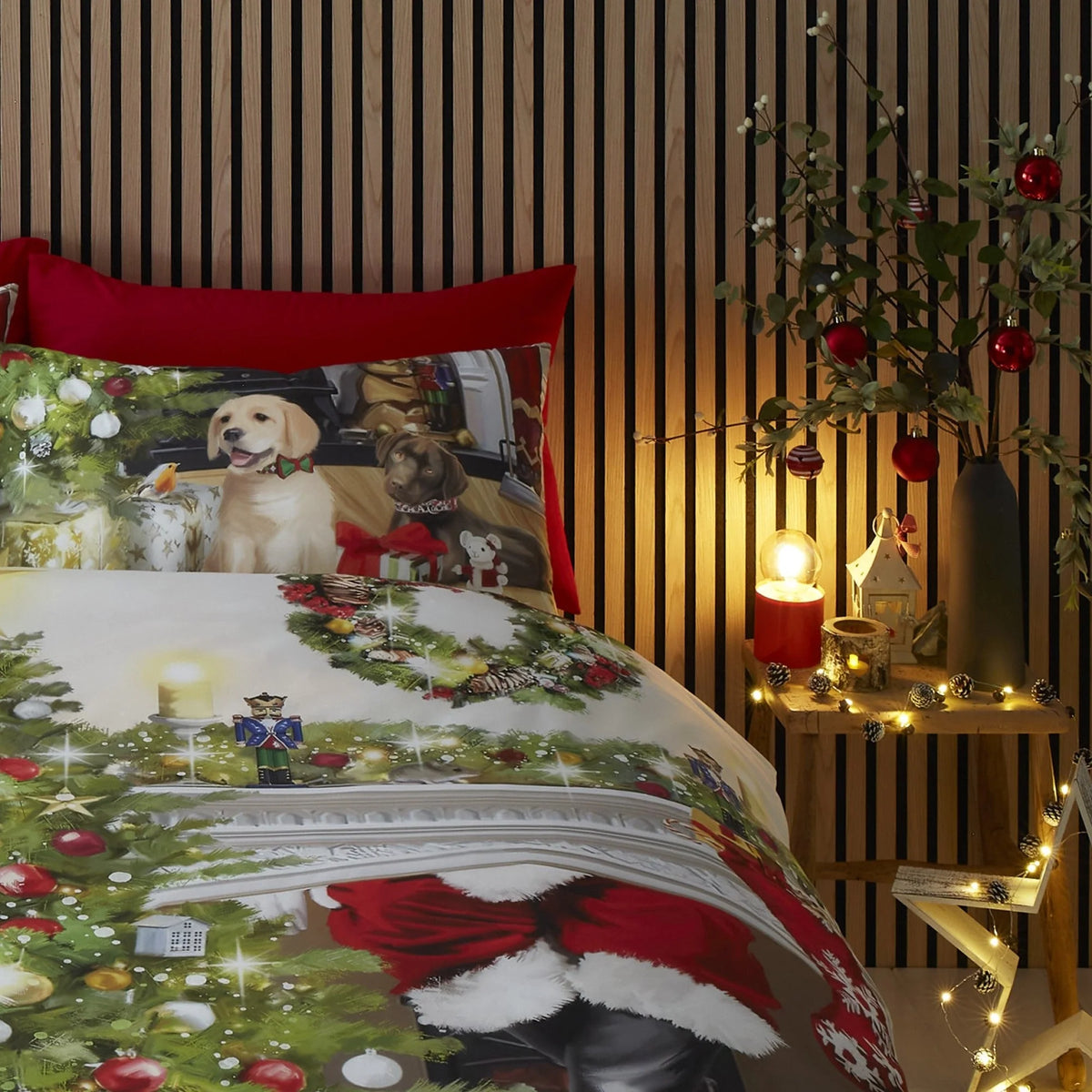 Fusion Christmas Tree Multi Duvet Set