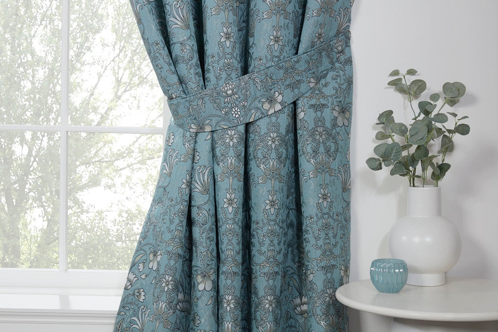 Sundour Landhaus Vorhänge Hydrangea Floral – 90x90 Zoll, Gefüttert, Gelb/grau Sundour Landhaus Vorhänge Hydrangea Floral – 90x90 Zoll, Gefüttert, Gelb/grau