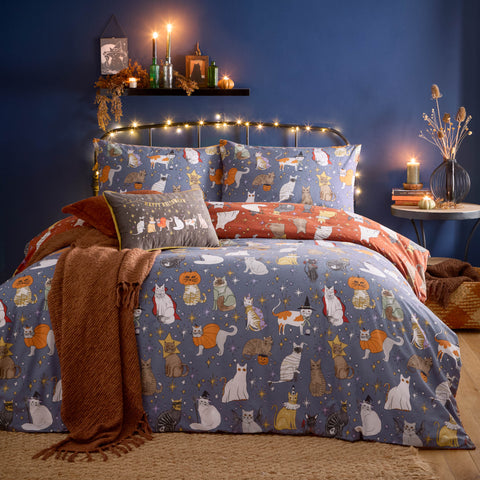 Furn Halloween Pawty Multi Duvet Set