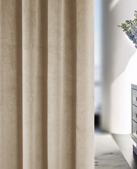 Tyrone Hampton Velvet Thermal Blackout Eyelet Curtains
