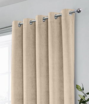 Tyrone Hampton Velvet Thermal Blackout Eyelet Curtains