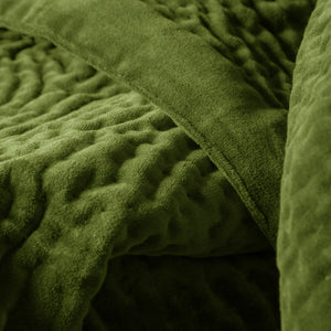 Voyage Haze 140cm x 220cm Velvet Quilted Throw