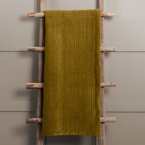 Voyage Haze 140cm x 220cm Velvet Quilted Throw