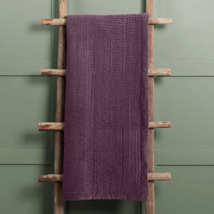 Voyage Haze 140cm x 220cm Velvet Quilted Throw