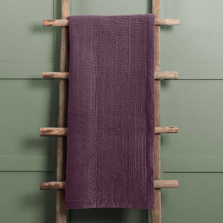 Voyage Haze 140cm x 220cm Velvet Quilted Throw