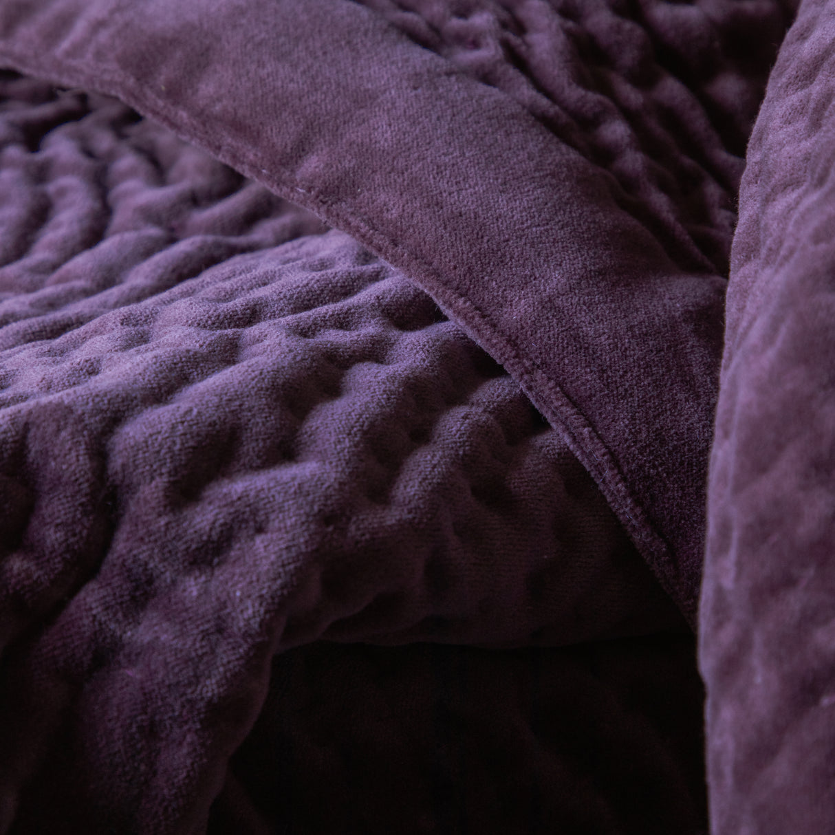 Voyage Haze 140cm x 220cm Velvet Quilted Throw