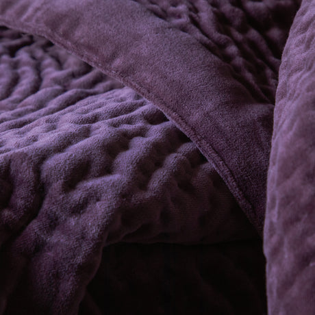 Voyage Haze 140cm x 220cm Velvet Quilted Throw